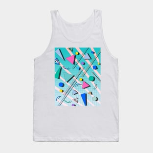 80s pop retro pattern 4 Tank Top